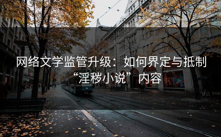 网络文学监管升级：如何界定与抵制“淫秽小说”内容  第1张